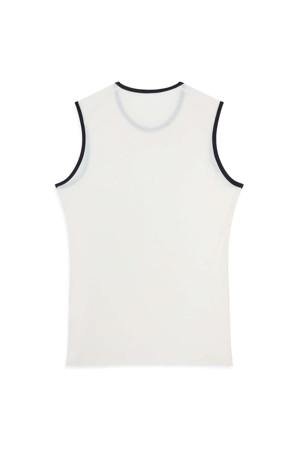 Sleeveless Merino Wool Cycling Base Layer | White Sand