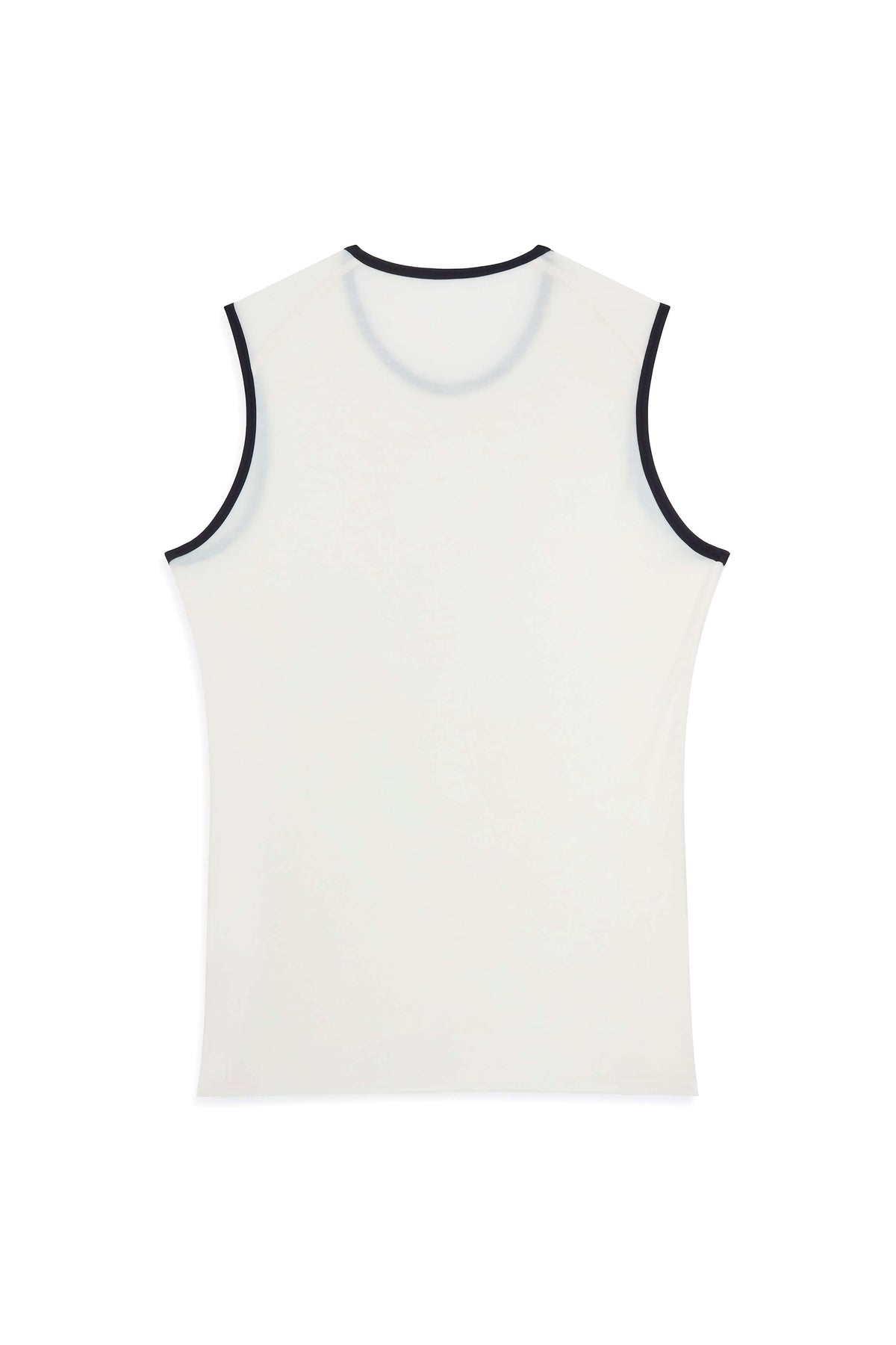 Sleeveless Merino Wool Cycling Base Layer | White Sand