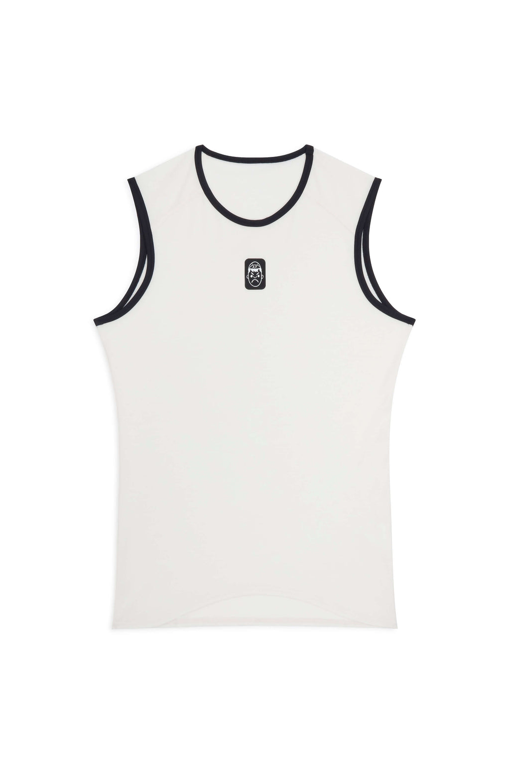 Sleeveless Merino Wool Cycling Base Layer | White Sand