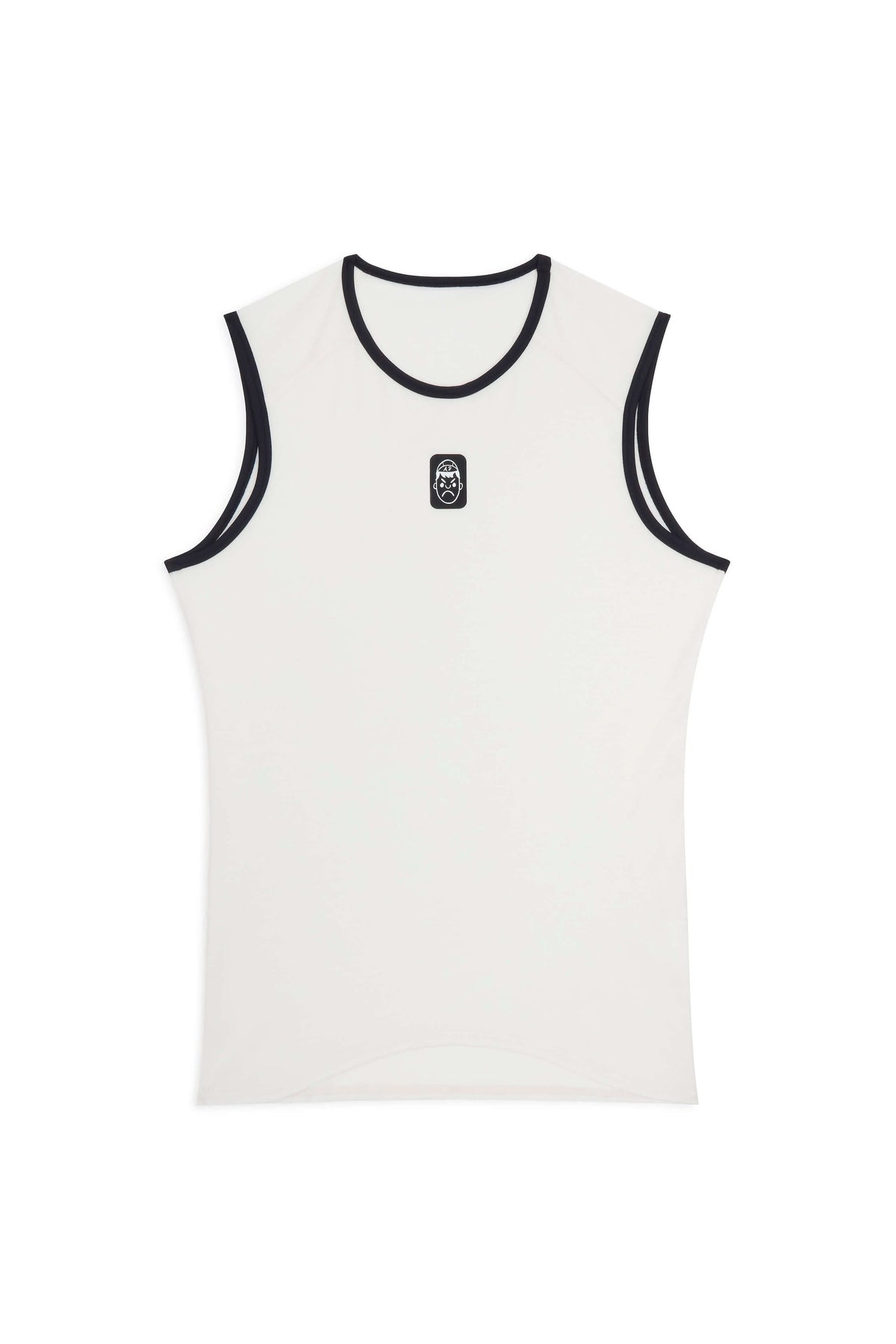Sleeveless Merino Wool Cycling Base Layer | White Sand