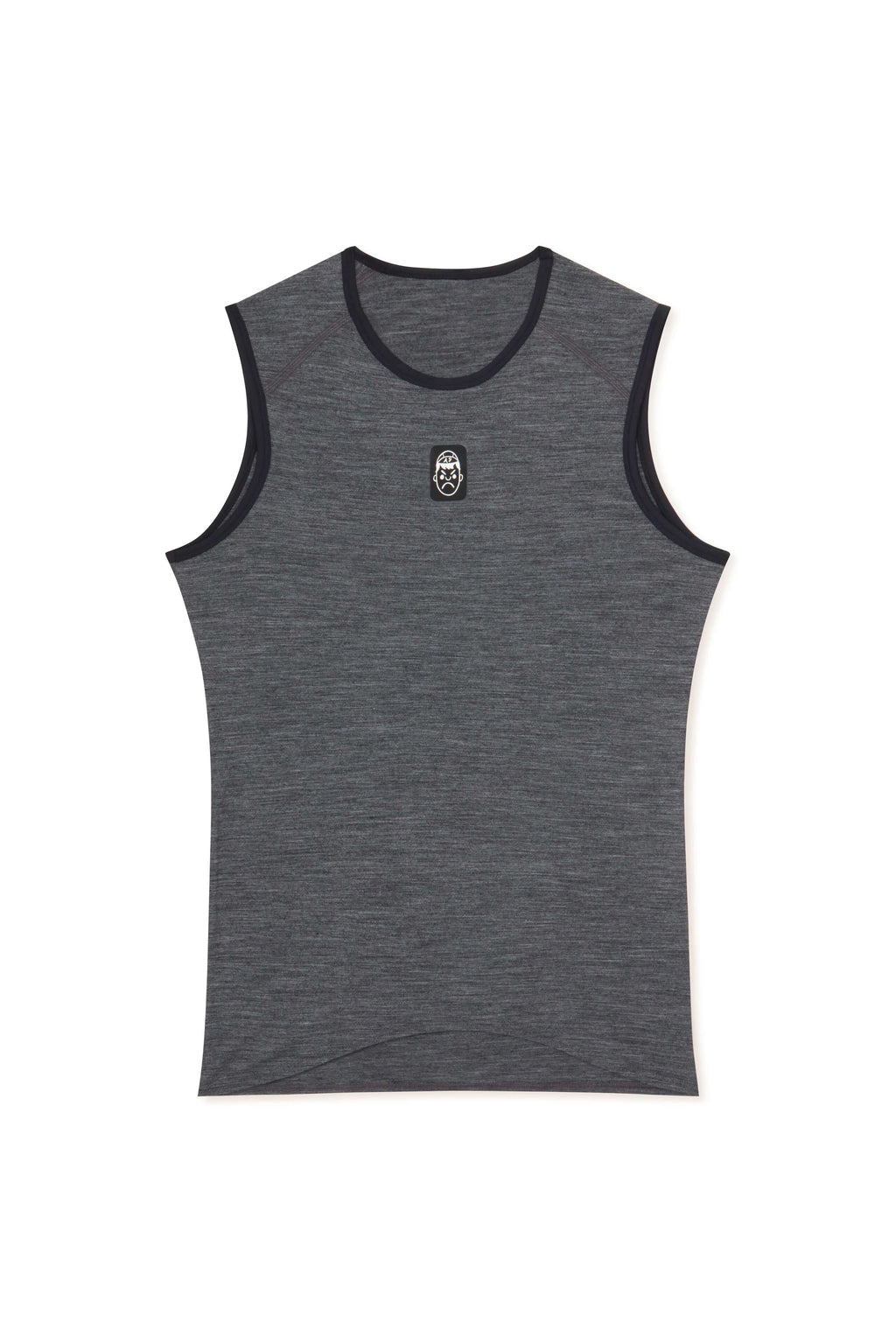 Sleeveless Merino Wool Cycling Base Layer | Graphite