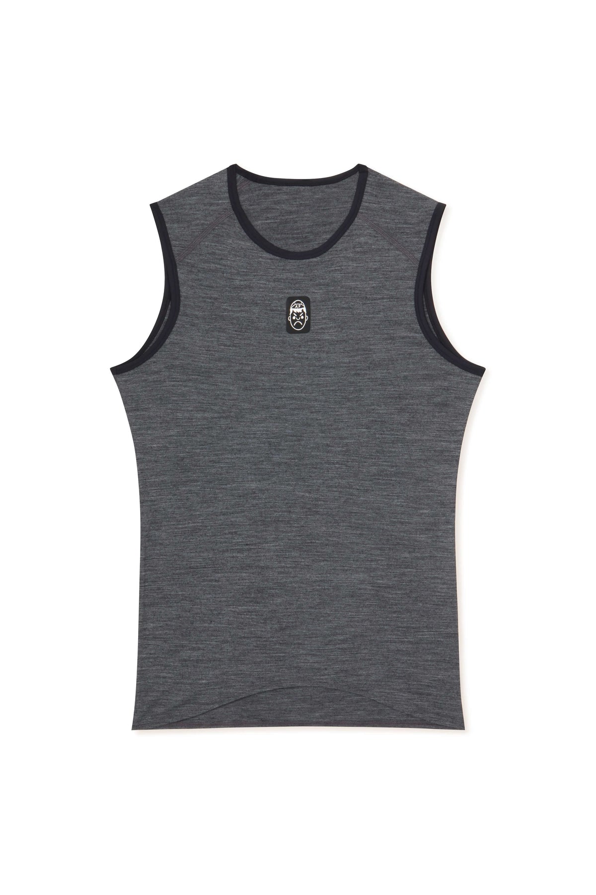Sleeveless Merino Wool Cycling Base Layer | Graphite