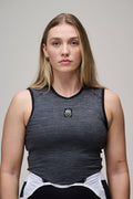 Sleeveless Merino Wool Cycling Base Layer | Graphite